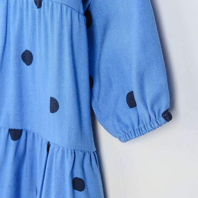 Blue polka dot clothing set dress and tights