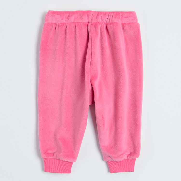 Pink jogging pants