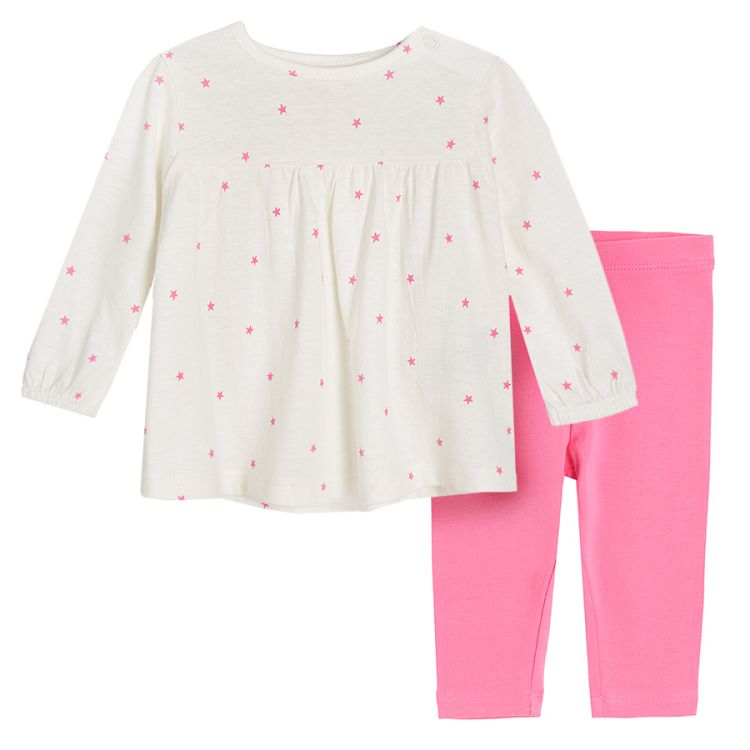 Clothing set long sleeve blouse and leggings