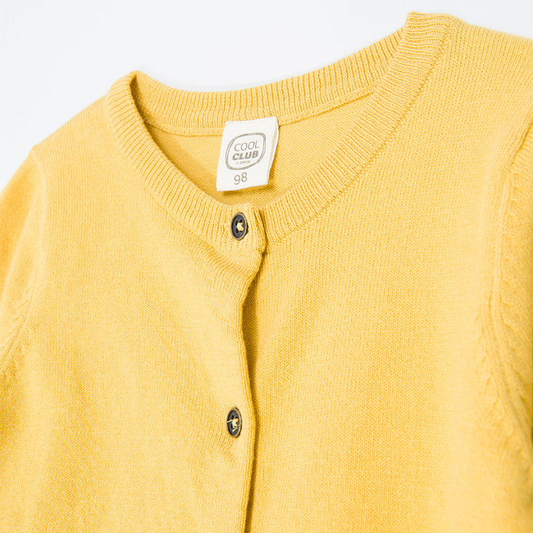 Yellow cardigan