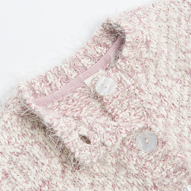 Pink melange cardigan