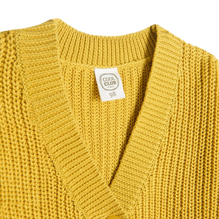 Yellow cardigan