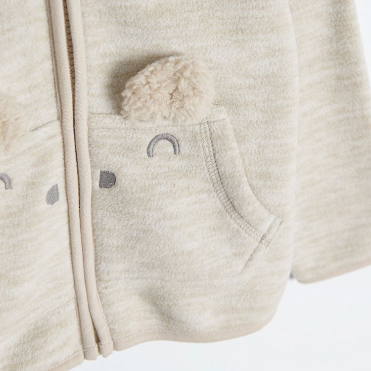 Beige melange sweatshirt