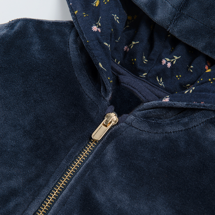 Navy blue hooded sweatshirt