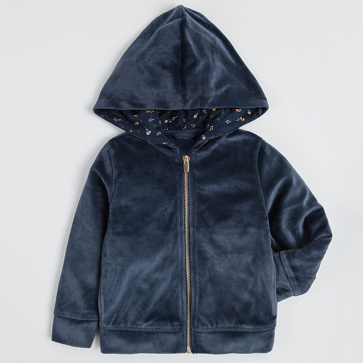 Navy blue hooded sweatshirt