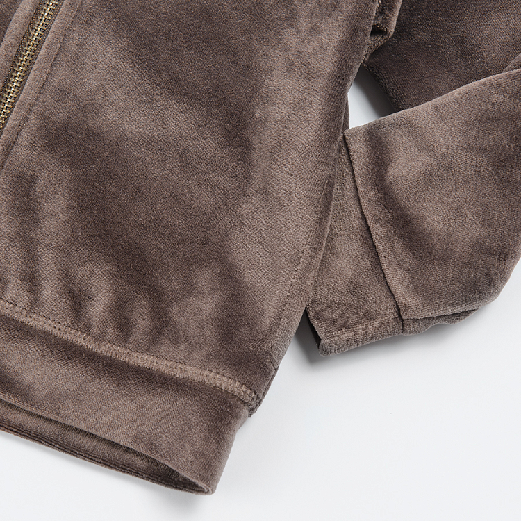 Brown hooded sweatshirt