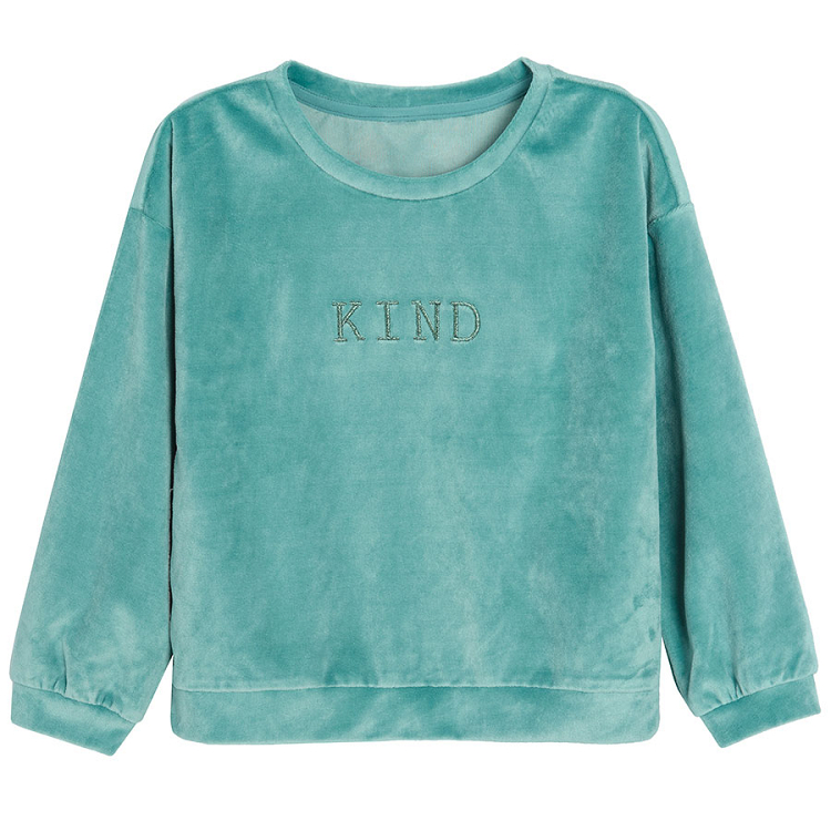 Turquoise sweatshirt