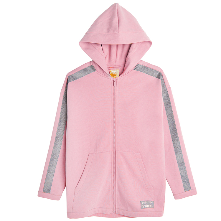 Pink hooded sweatshirt