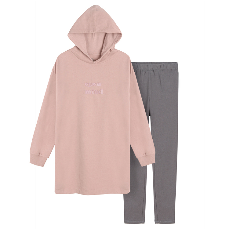 Clothing set hooded sweatshirt and leggings