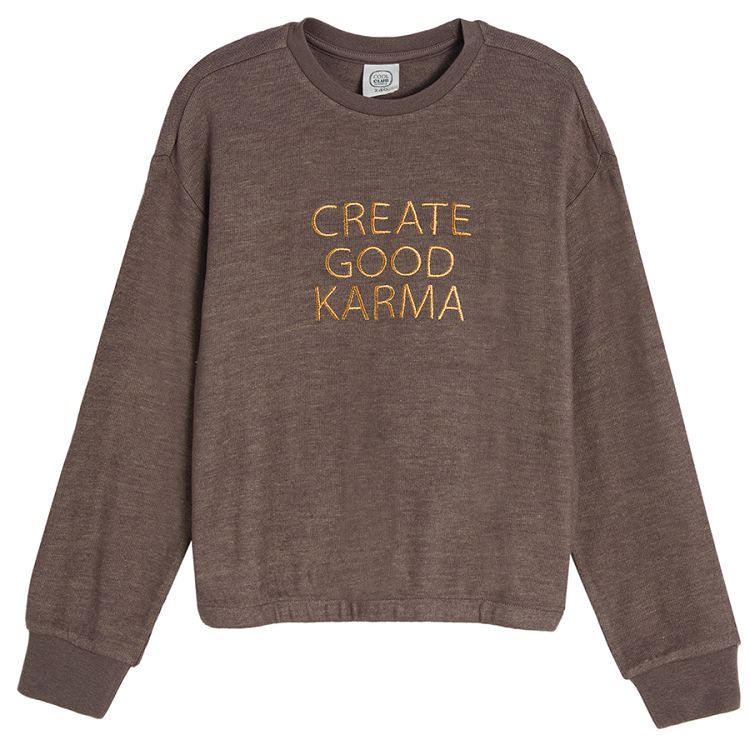 Light brown sweatshirt