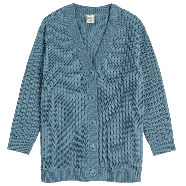 Blue cardigan