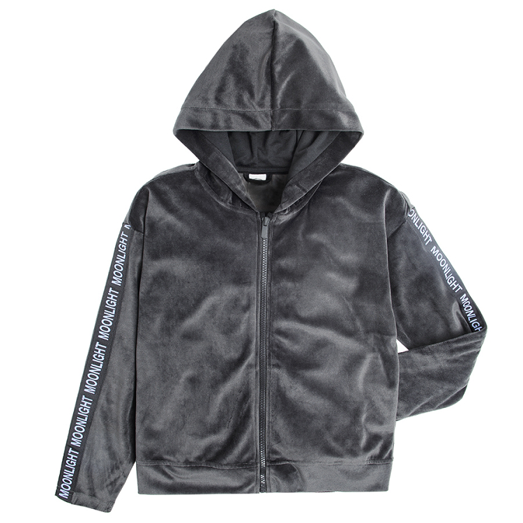 Graphite hooded sweatshirt