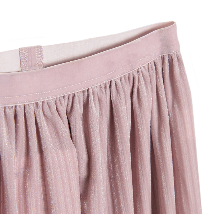 Light violet pleated skirt