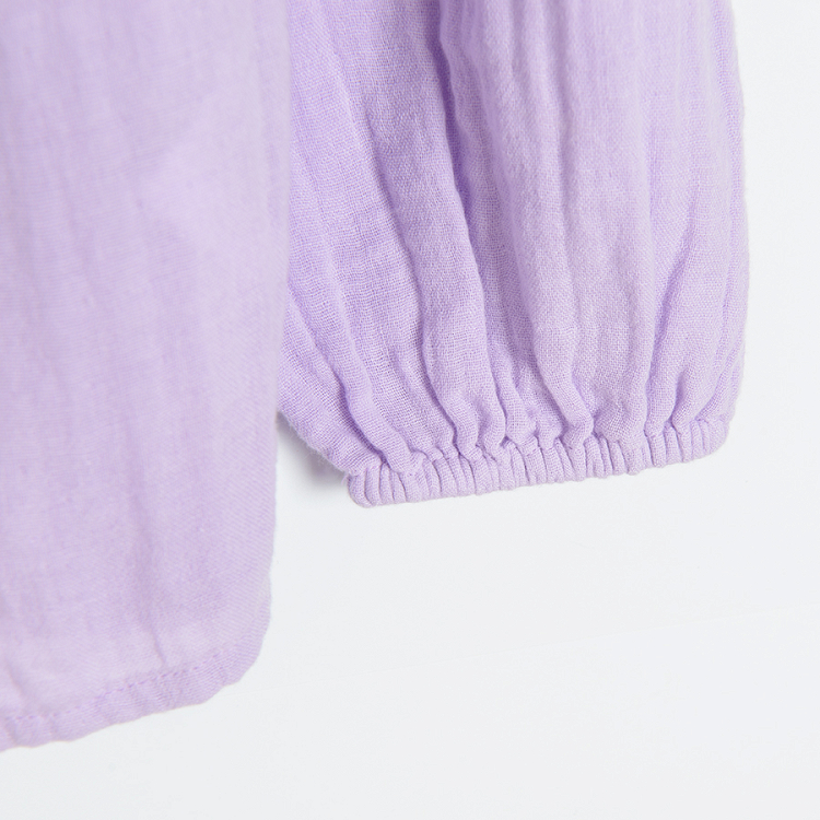 Violet long sleeve blouse