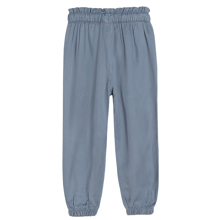 Graphite trousers with adjustable waist