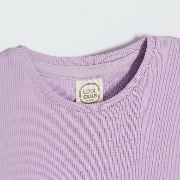 Light violet short sleeve T-shirt