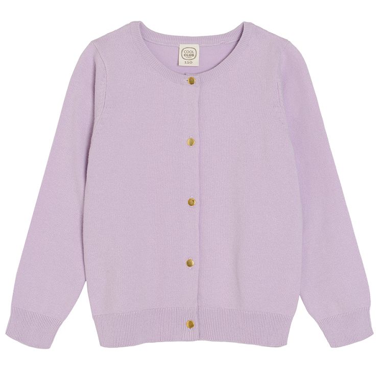 Lilac botton down cardigan