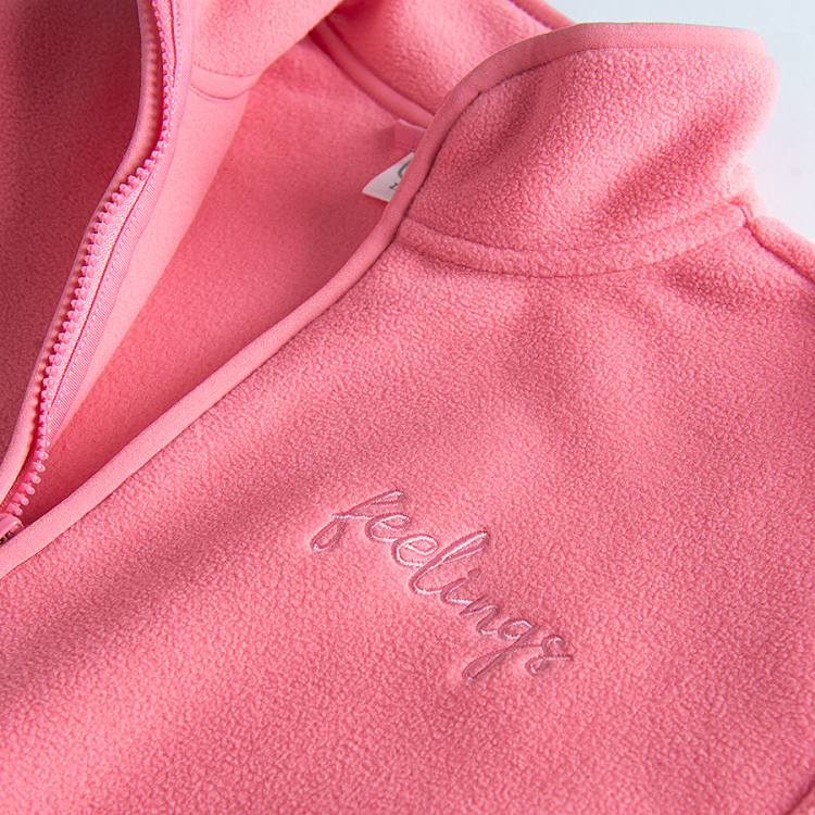 Pink zip through sweatshirt