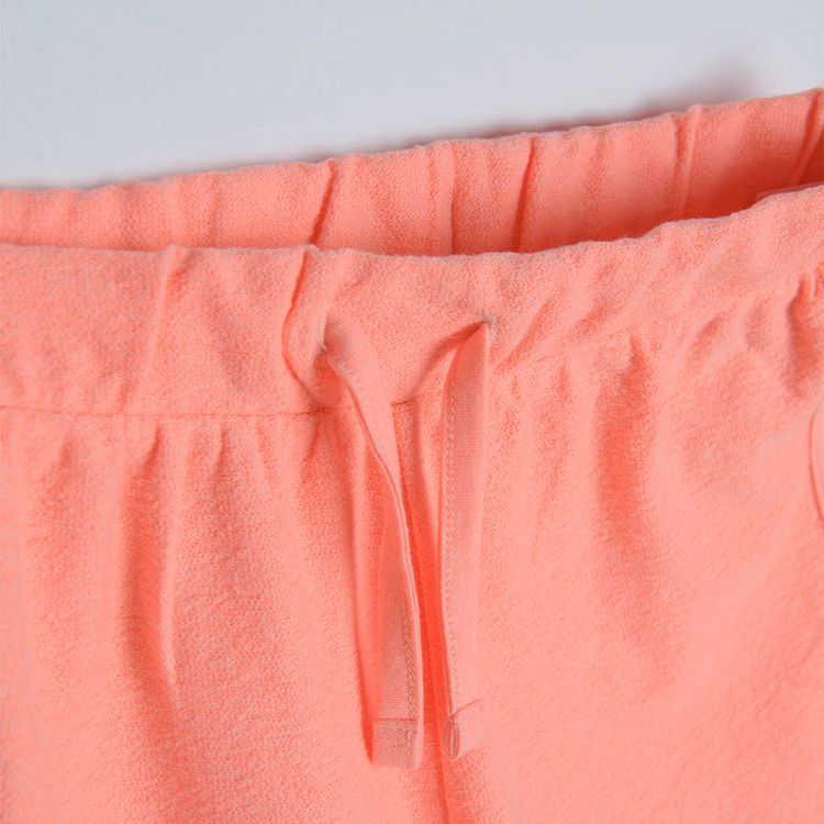 Fluo pink shorts with adjustable waist