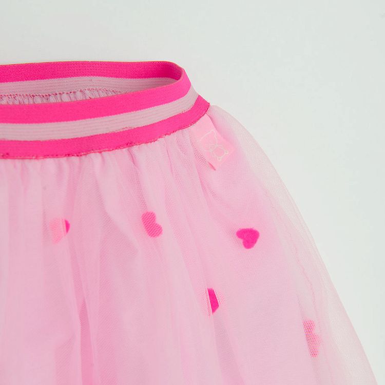 Pink tulle skirt