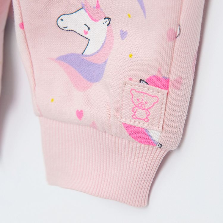 Pink unicorn jogging set