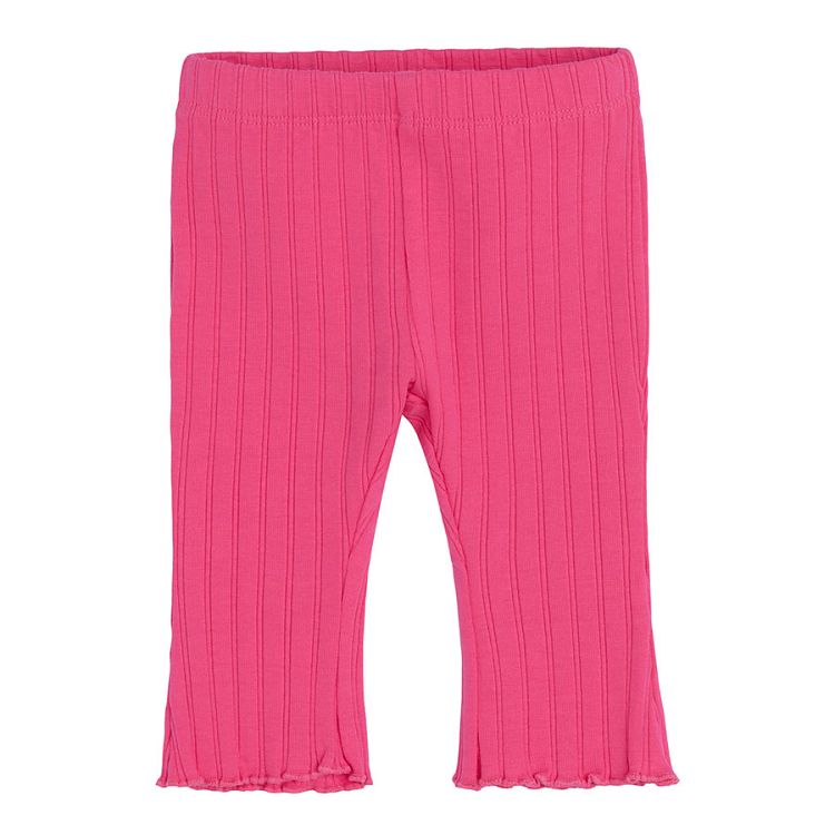 Light blue and fuchsia wide leg jeggings- 2 pack