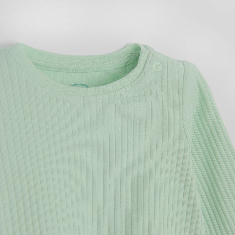 Mint long sleeve blouse