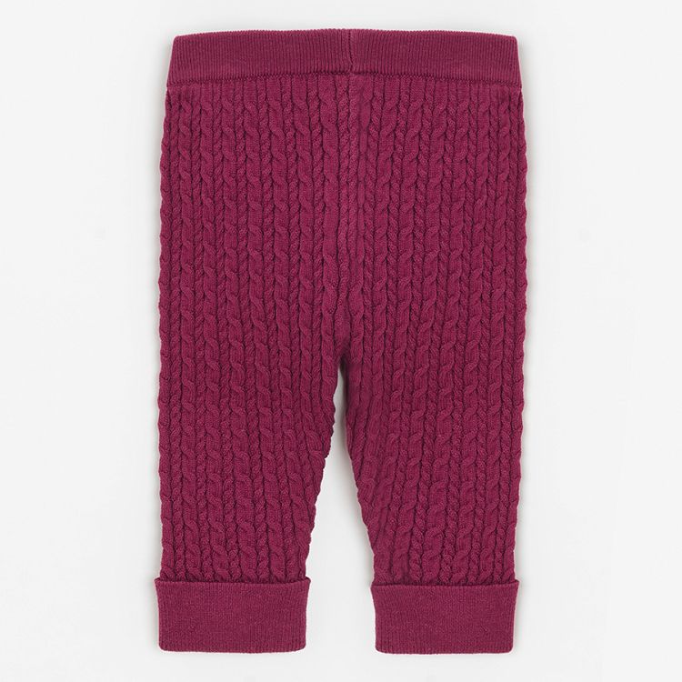 Burgundy jeggings