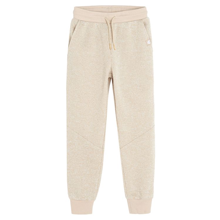 Ecru jogging pants