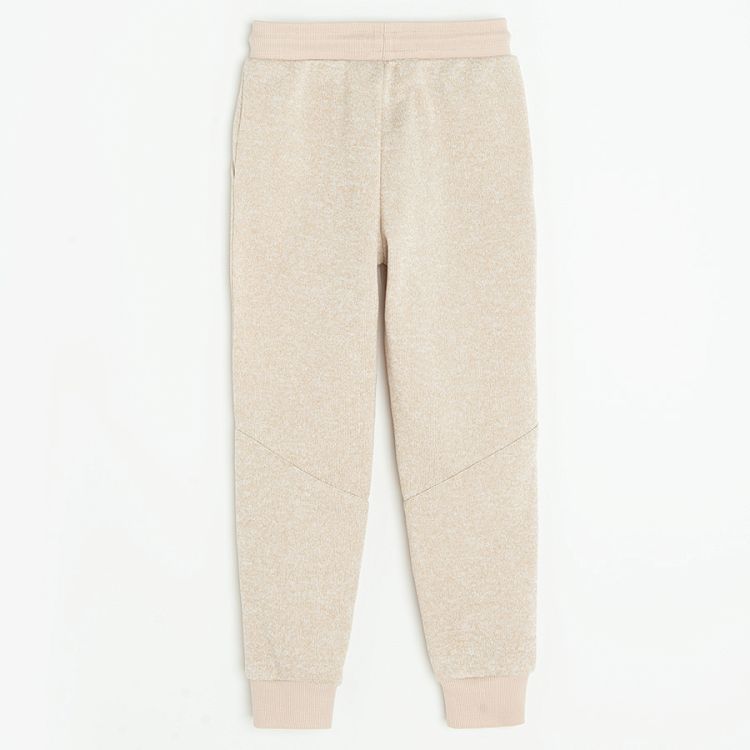 Ecru jogging pants