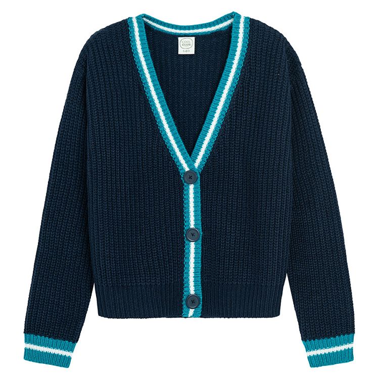 Blue cardigan