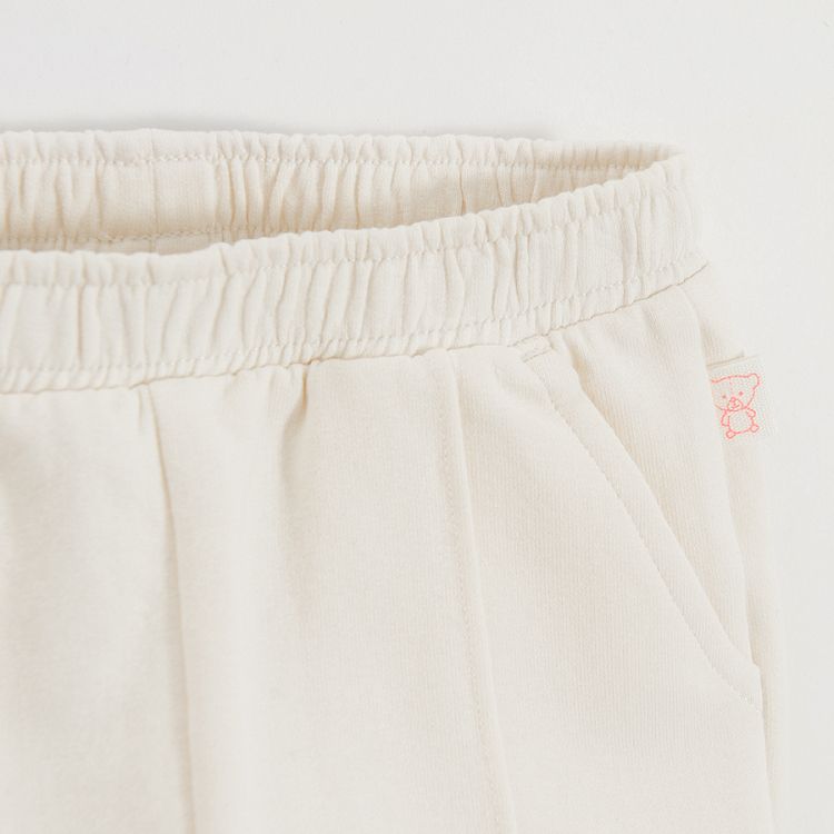 White and pink sweatpants- 2 pack