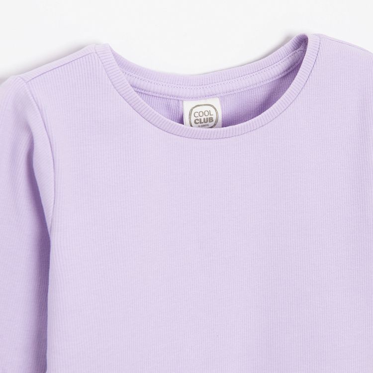 Purple long sleeve blouse