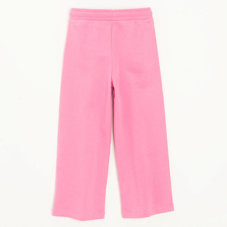 Pink wide leg pants