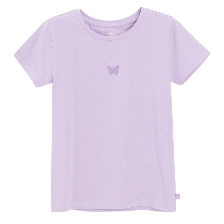 Purple short sleeve T-shirt