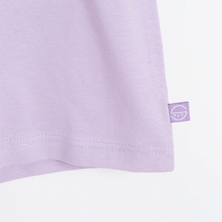 Purple short sleeve T-shirt