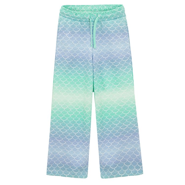 Pants in mermaid pattern