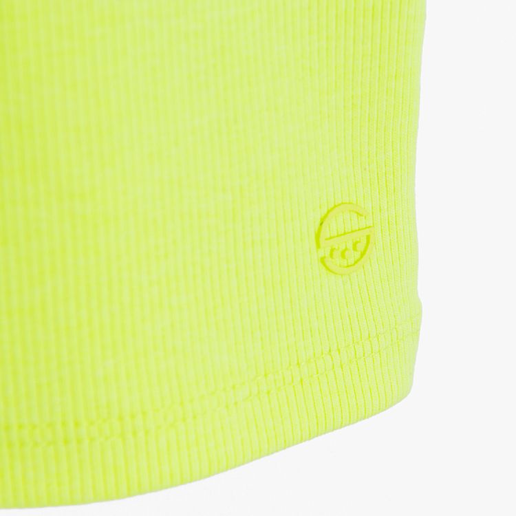 Fluo sleeveless T-shirt