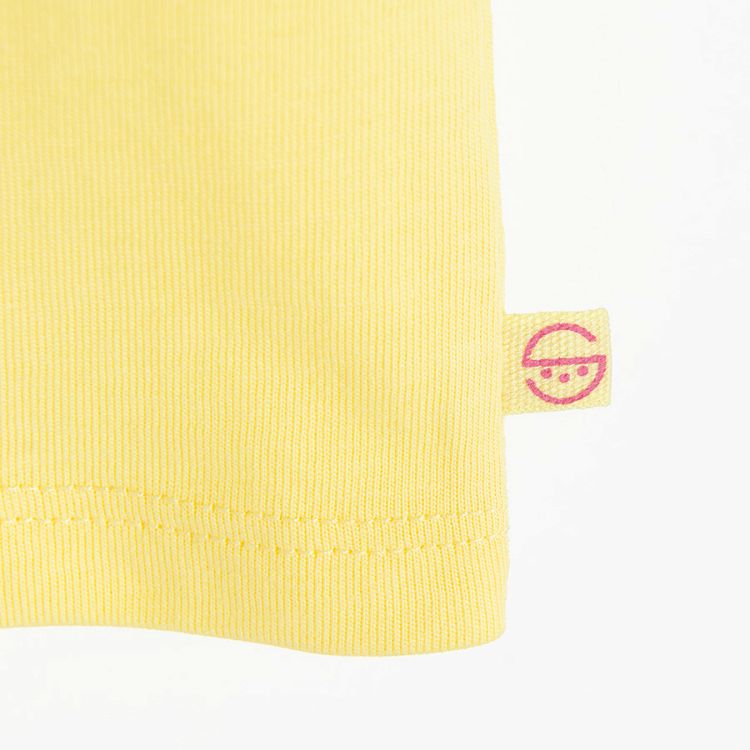 Yellow T-shirt with ice cream print