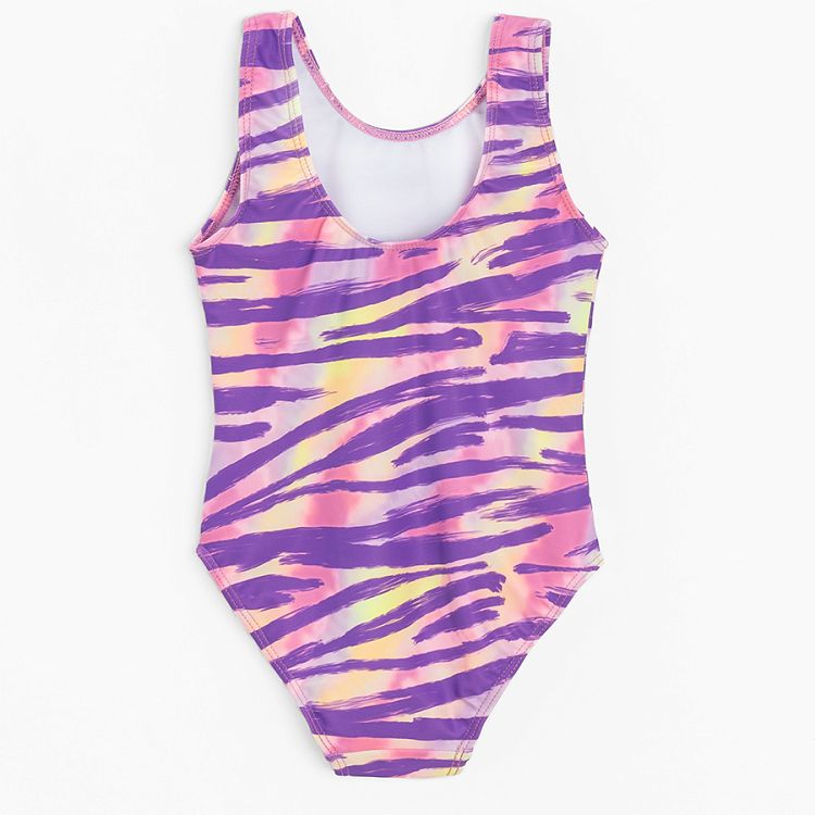 Purple tie dye swimsuit