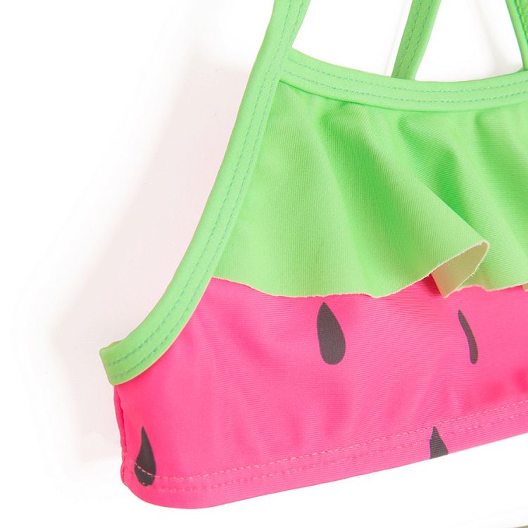 Bikini with watermelon pattern