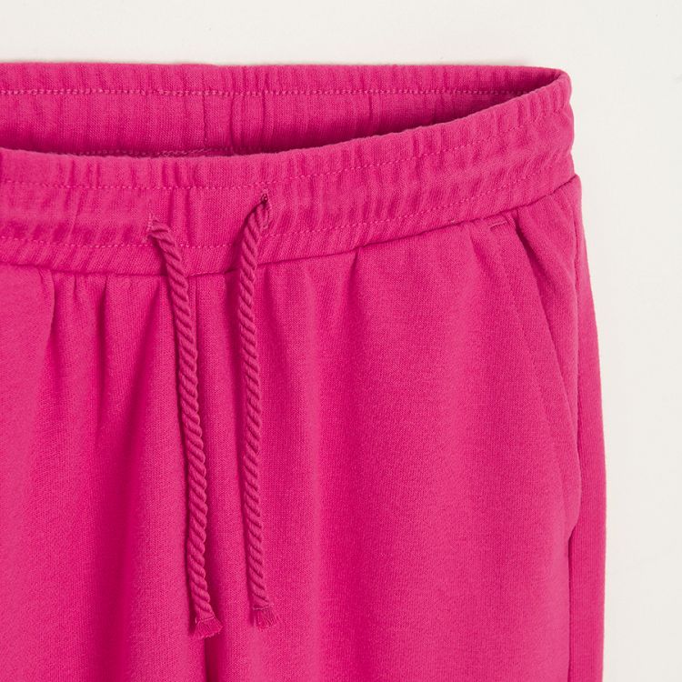 Fucshia sweatpants with cord