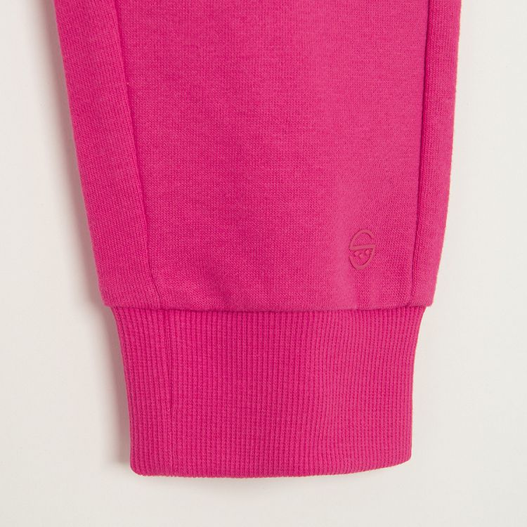 Fucshia sweatpants with cord