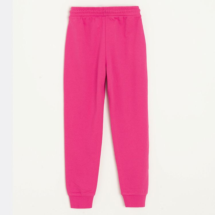 Fucshia sweatpants with cord