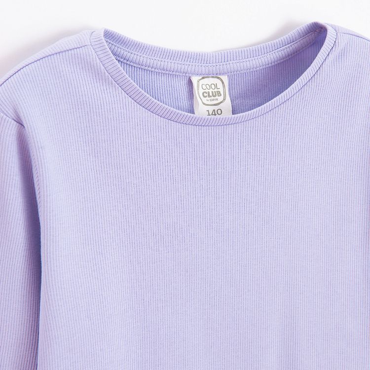 Light purple long sleeve blouse