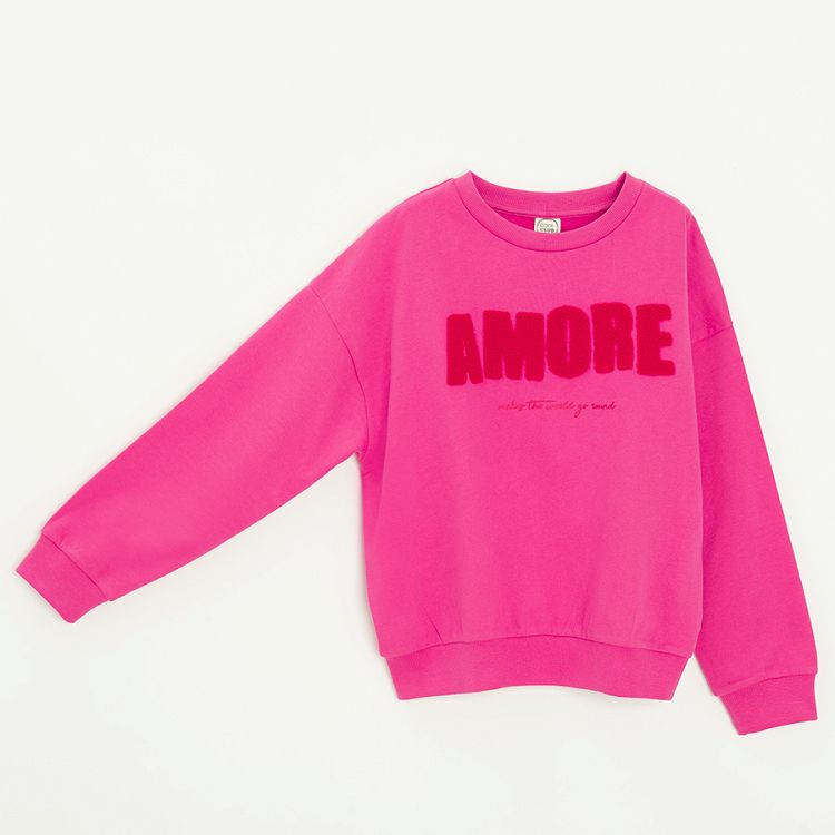 Fucshia sweatshirt AMORE