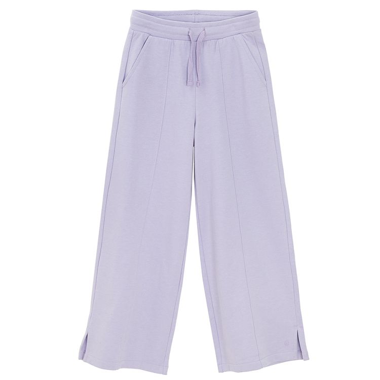 Violet straight leg pants with cord