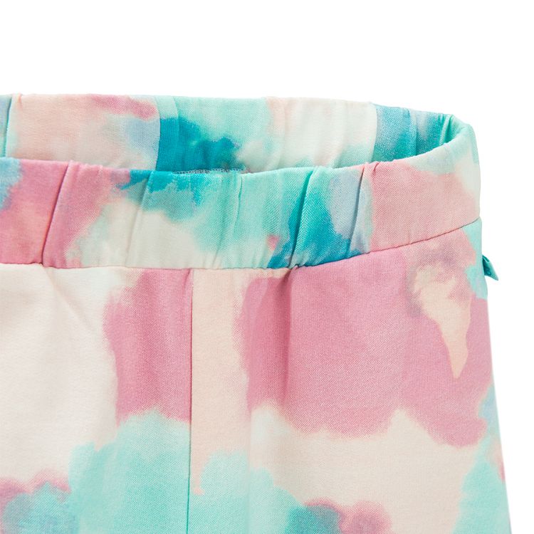 Tie dye wide legs trousers