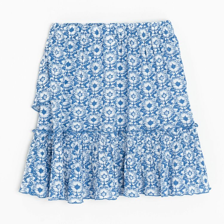 Blue pattern skirt