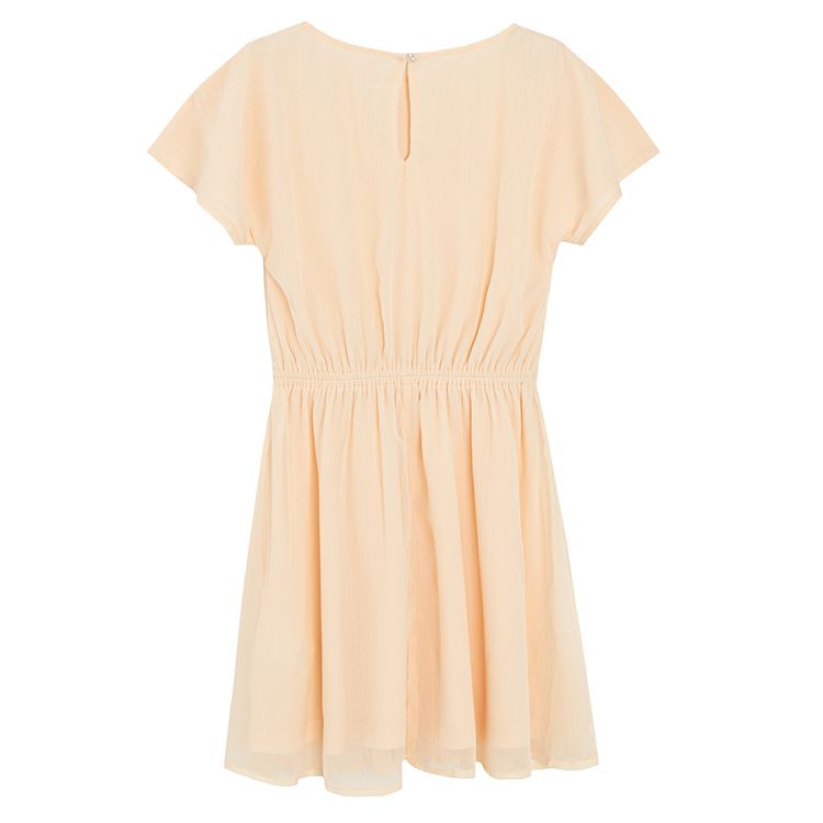 Light pink short sleeve dress